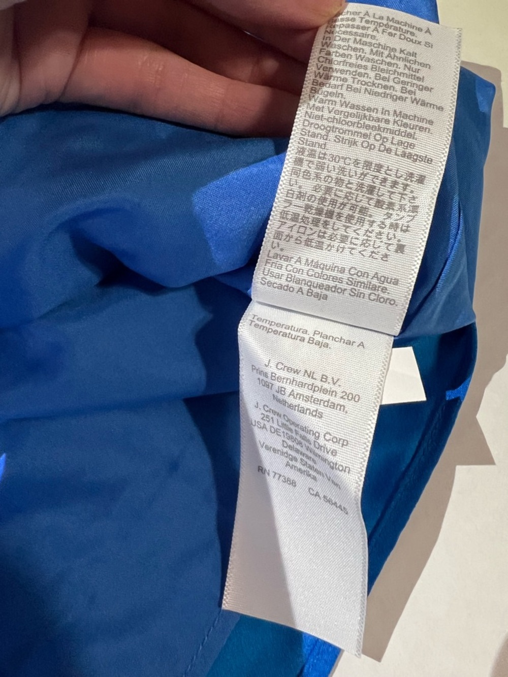 J Crew Blue Ruffle Neck Sleeveless Blouse Size Small Lightweight Top - Picture 7 of 11